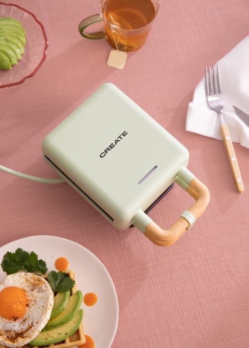 STONE STUDIO - Sanduicheira grill e máquina de waffles com placas intercambiáveis