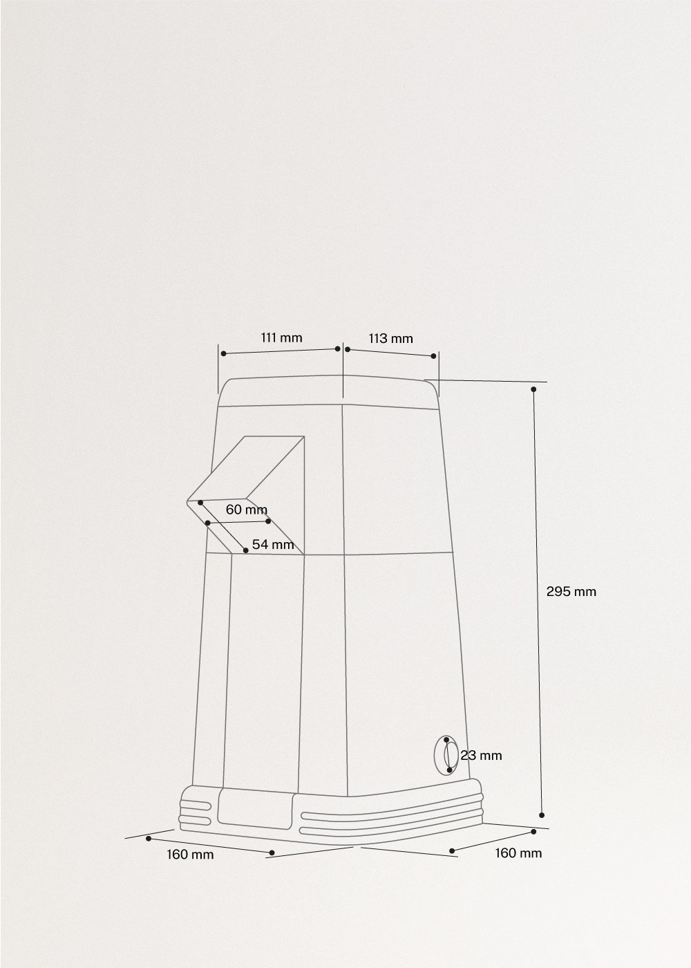 POPCORN MAKER RETRO - Máquina de pipoca elétrica, medidas foto vertical