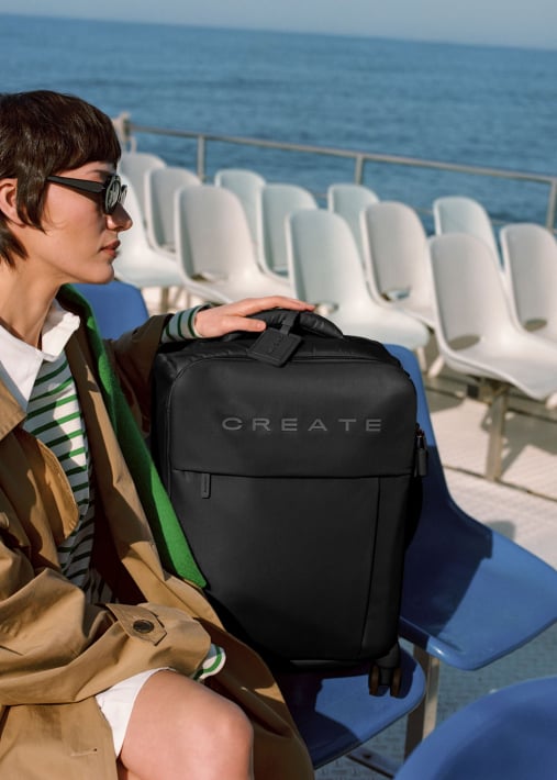 LUGGAGE STUDIO SOFT - Mala flexível de poliéster com cadeado TSA e rodas multidirecionais