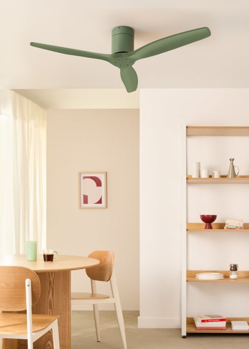 WIND CALM - Ventilador de teto silencioso de 40 W com pás técnicas em ABS de vários tamanhos