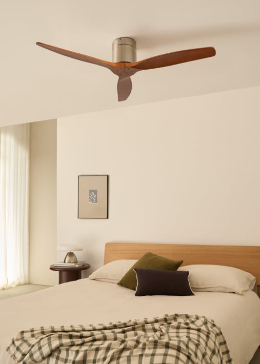 WIND CALM - Ventilador de teto silencioso de 40 W com pás técnicas em ABS de vários tamanhos