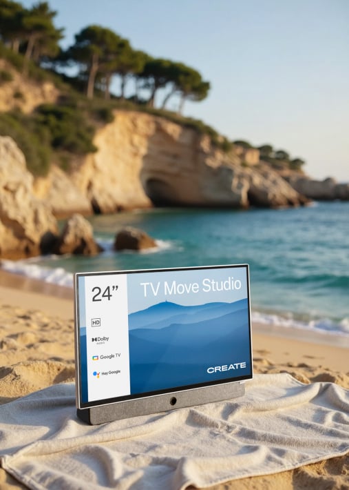 TV MOVE STUDIO - Smart TV portátil de 24