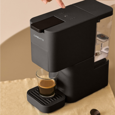 THERA STUDIO - Máquina De Café Expresso Multi-cápsulas E Café Moído Negro By CREATE
