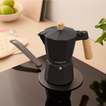 THERA MOKA RETRO - Cafeteira Italiana Negro By CREATE