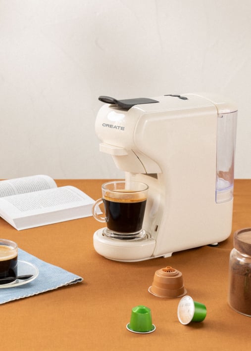 POTTS - Máquina de café multi-cápsula Express e café moído