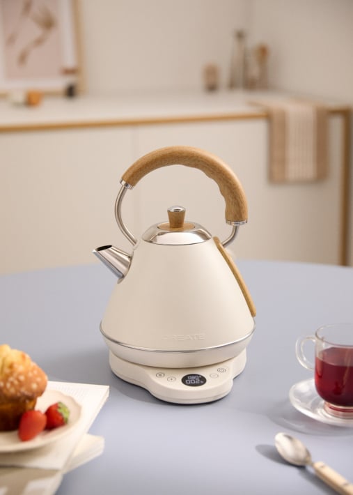 KETTLE RETRO PRO - Chaleira elétrica 1 L com controlo de temperatura