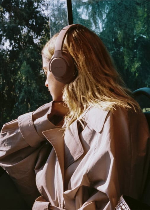 HEADPHONES ANC STUDIO - Auscultadores sem fios over-ear com cancelamento de ruído