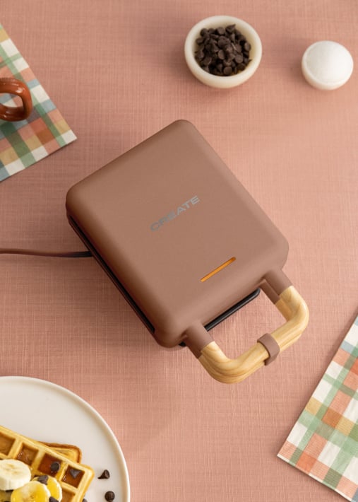 STONE STUDIO - Sanduicheira grill e máquina de waffles com placas intercambiáveis