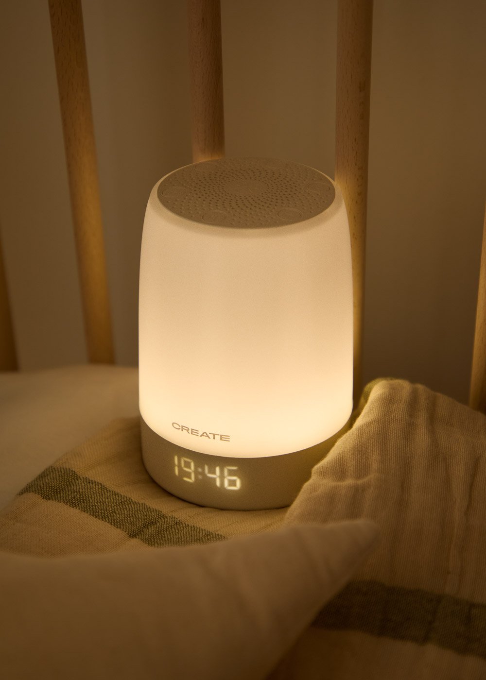 BABY DREAM CONNECT - Candeeiro de sono e ruído branco para bebés com Wi-Fi