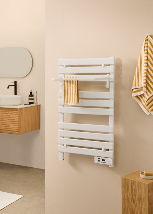 WARM TOWEL - Barra de toalha elétrica para piso ou parede 500W