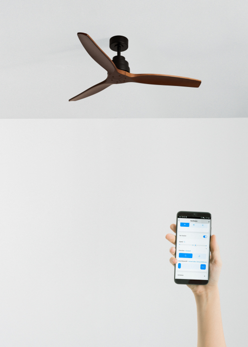 WIND STYLANCE - Ventoinha de teto silenciosa de 40 W com pás em ABS técnico, disponível em vários tamanhos