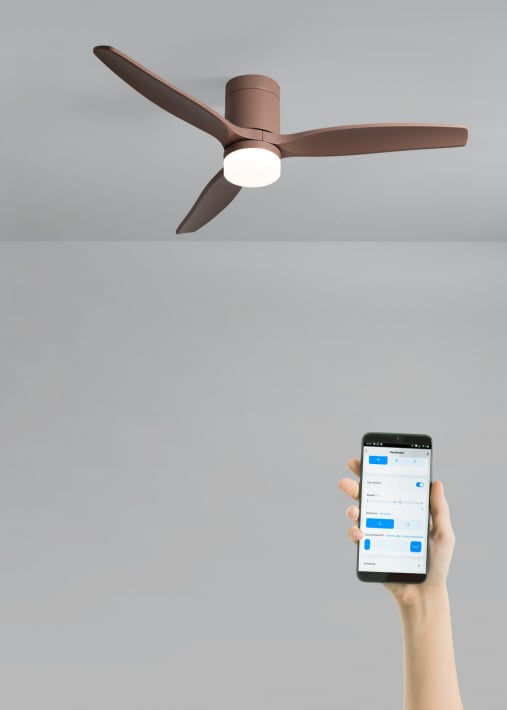 WIND CALM - Ventilador de teto silencioso de 40 W com pás técnicas em ABS de vários tamanhos