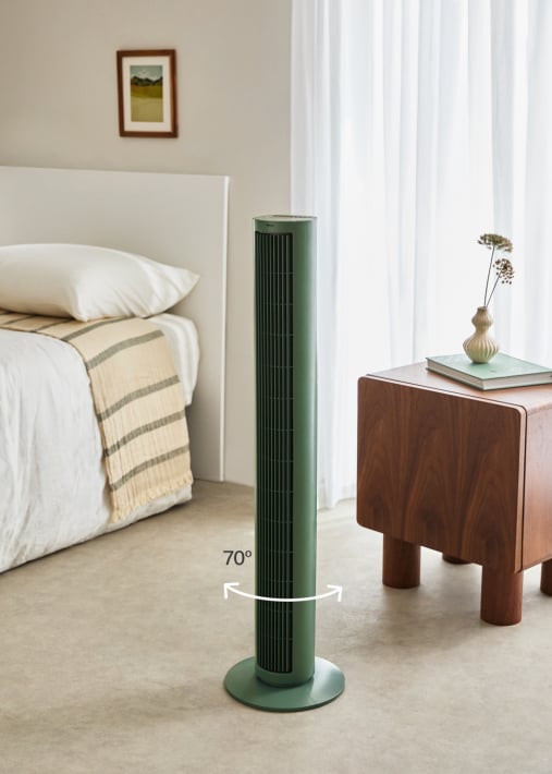 AIR TOWER LARGE - Ventoinha de torre oscilante 60W e 100 cm de altura