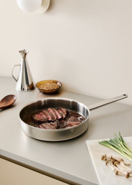 STEEL PAN - Frigideira em aço inoxidável de tripla camada