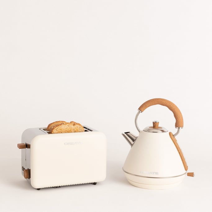 PACK TOAST RETRO Pequena Torradeira para fatias larga+ KETTLE RETRO 1.7 L Kettle, imagen de galería 1