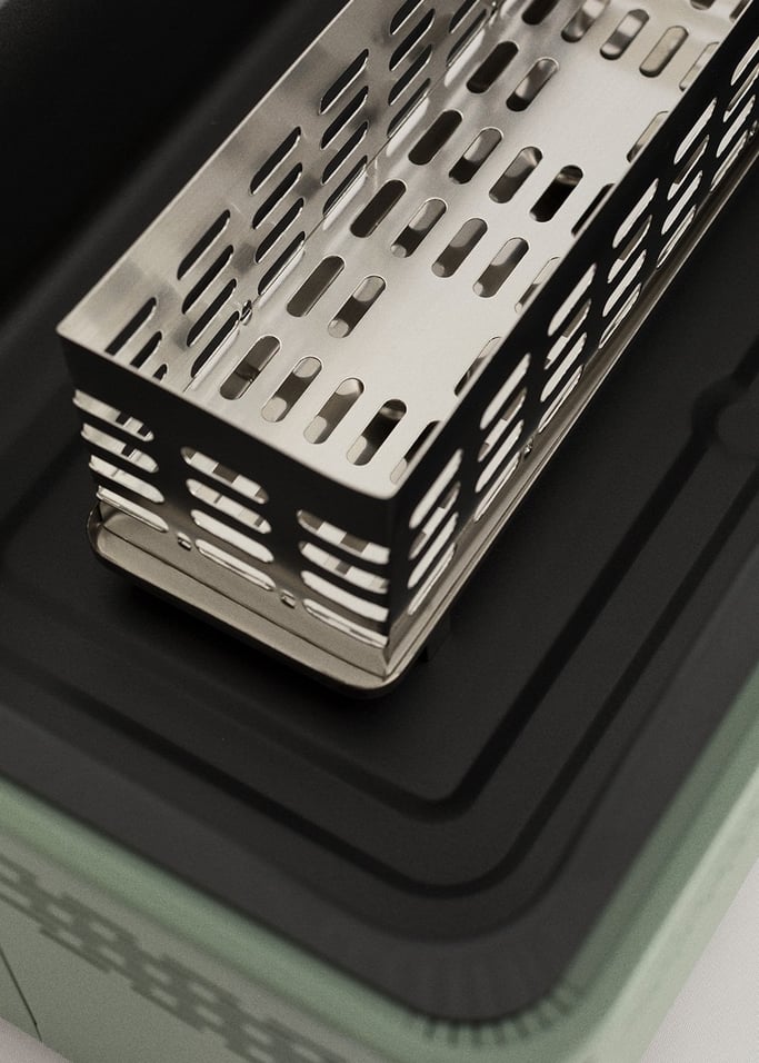 BBQ COMPACT - Grelhador a carvão portátil de baixa emissão de fumo, imagem da galeria 8