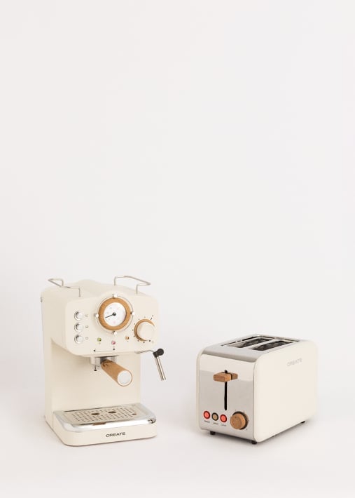 Comprar Pack Torradeira TOAST RETRO + Máquina de café expresso THERA RETRO MATT com acabamento mate
