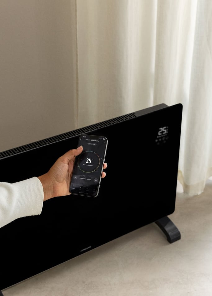 WARM CRYSTAL 2000W - Convector Eléctrico de Vidro com Wifi, imagem da galeria 3