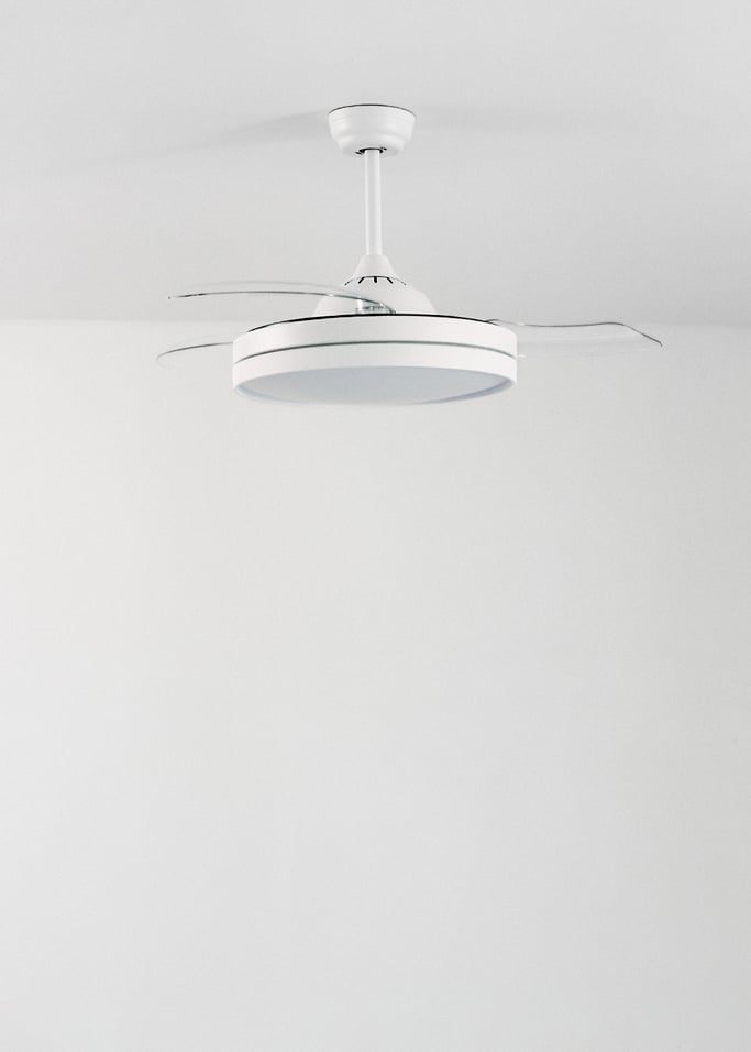 WIND CLEAR - Ventilador de teto 40W silencioso Ø108cm lâminas retrácteis, imagem da galeria 2