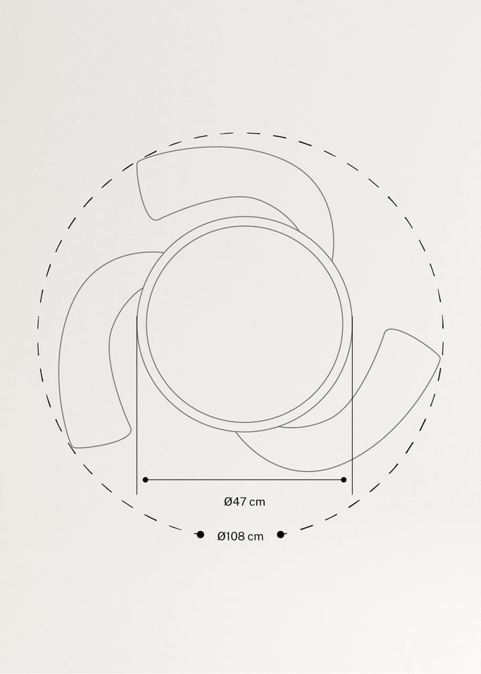 WIND CLEAR - Ventilador de teto 40W com lâminas retrácteis silenciosas e luz LED de vários tamanhos
, imagem da galeria 9