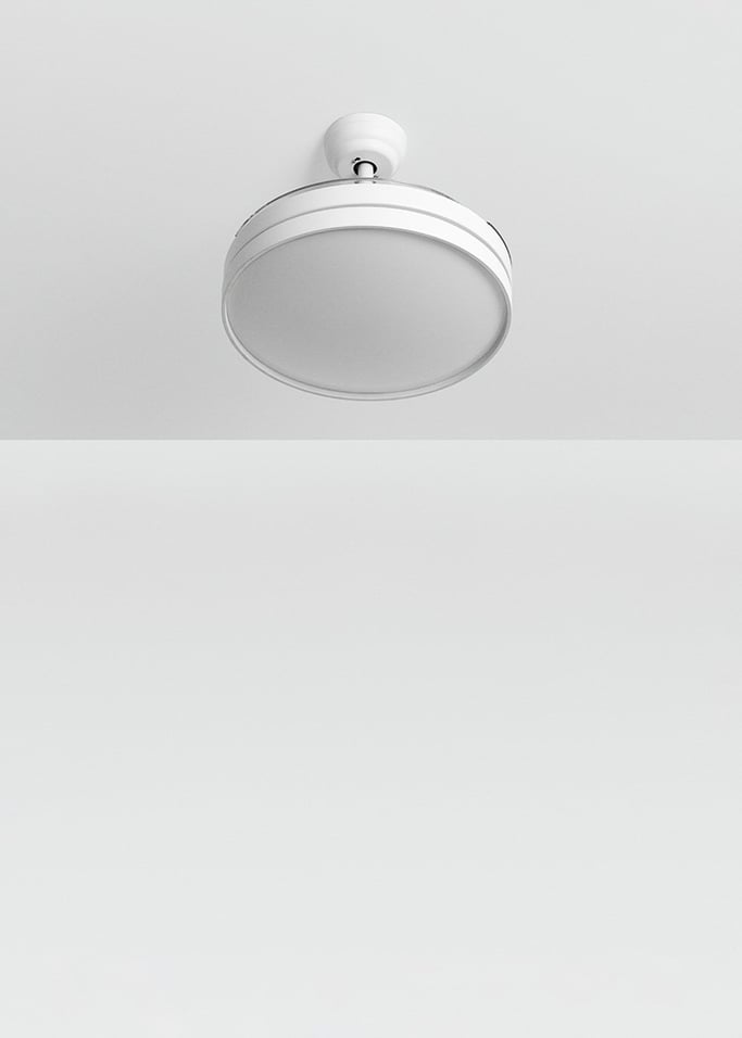 WIND CLEAR - Ventilador de teto 40W com lâminas retrácteis silenciosas e luz LED de vários tamanhos
, imagem da galeria 4