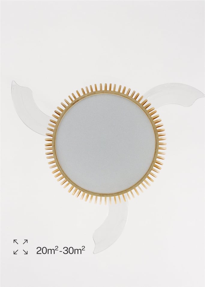 WIND CLEAR RATTAN - Ventilador de teto 40W silencioso Ø108cm lâminas retrácteis com luz LED 36W, imagem da galeria 7