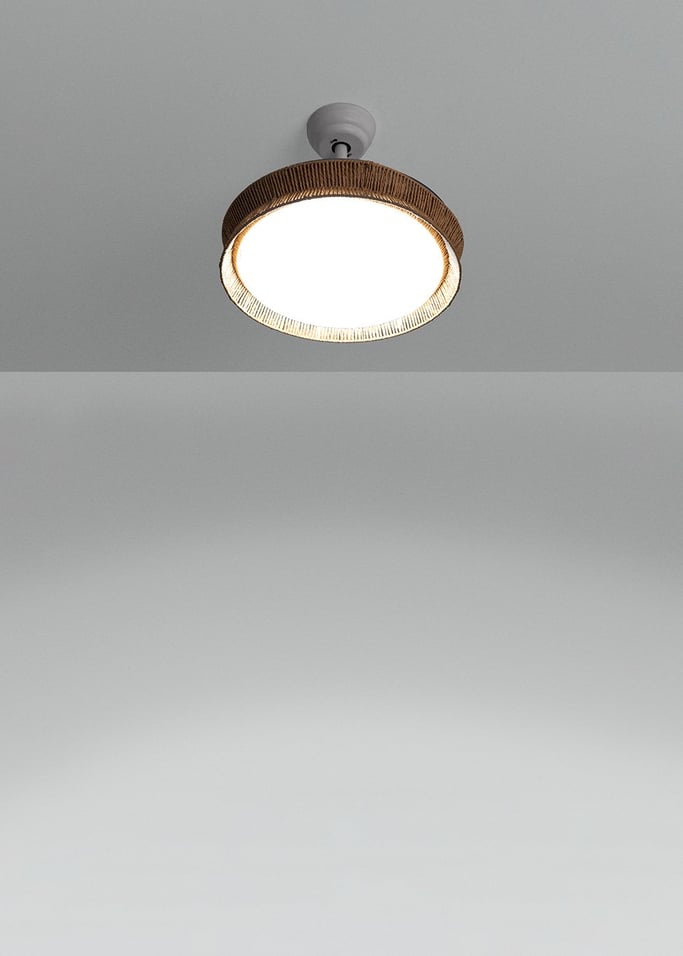 WIND CLEAR RATTAN - Ventilador de teto 40W silencioso Ø107cm lâminas retrácteis, imagem da galeria 2