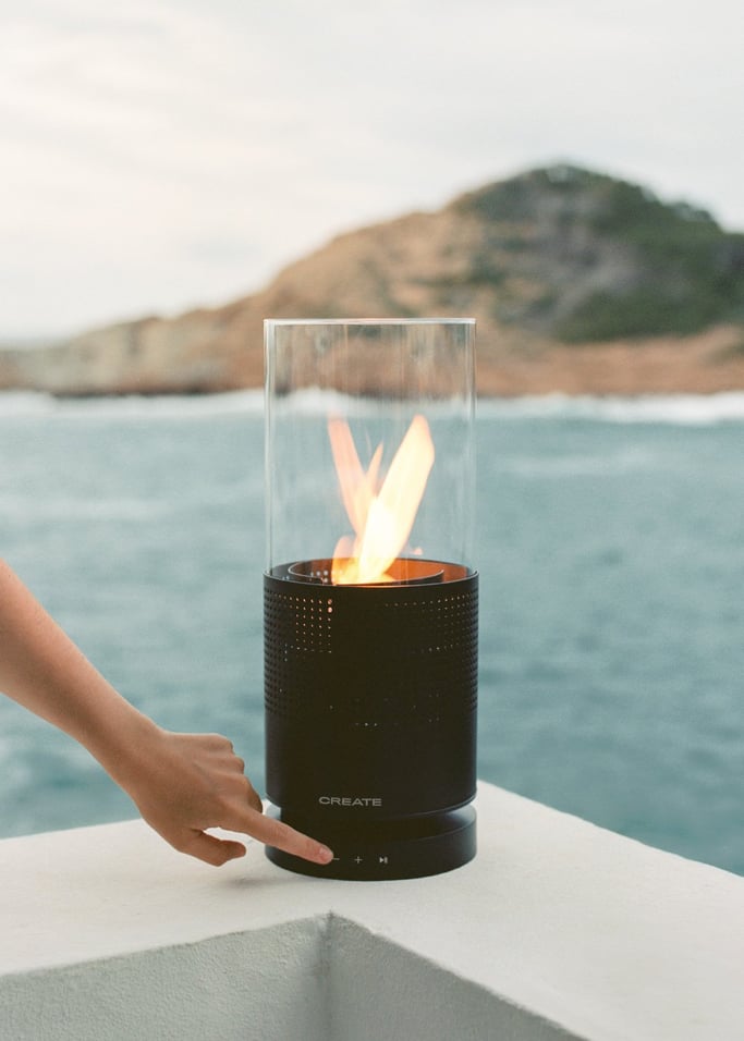 SPEAKER FIRE - Altifalante Bluetooth com chama de bioetanol e luz LED, imagem da galeria 2