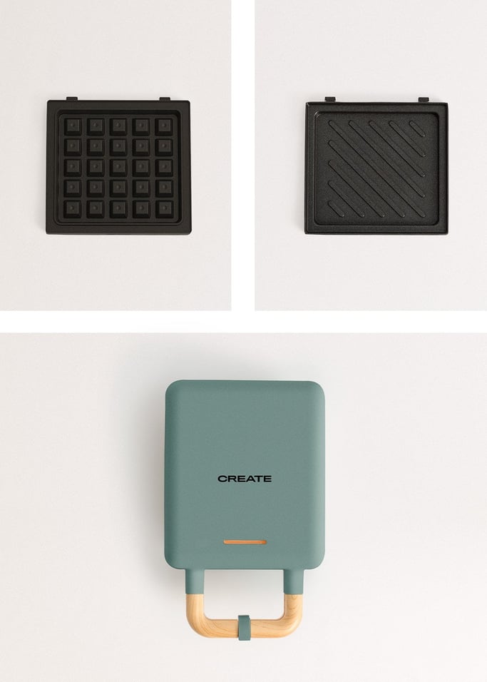 STONE STUDIO - Sanduicheira grill e máquina de waffles com placas intercambiáveis, imagem da galeria 7