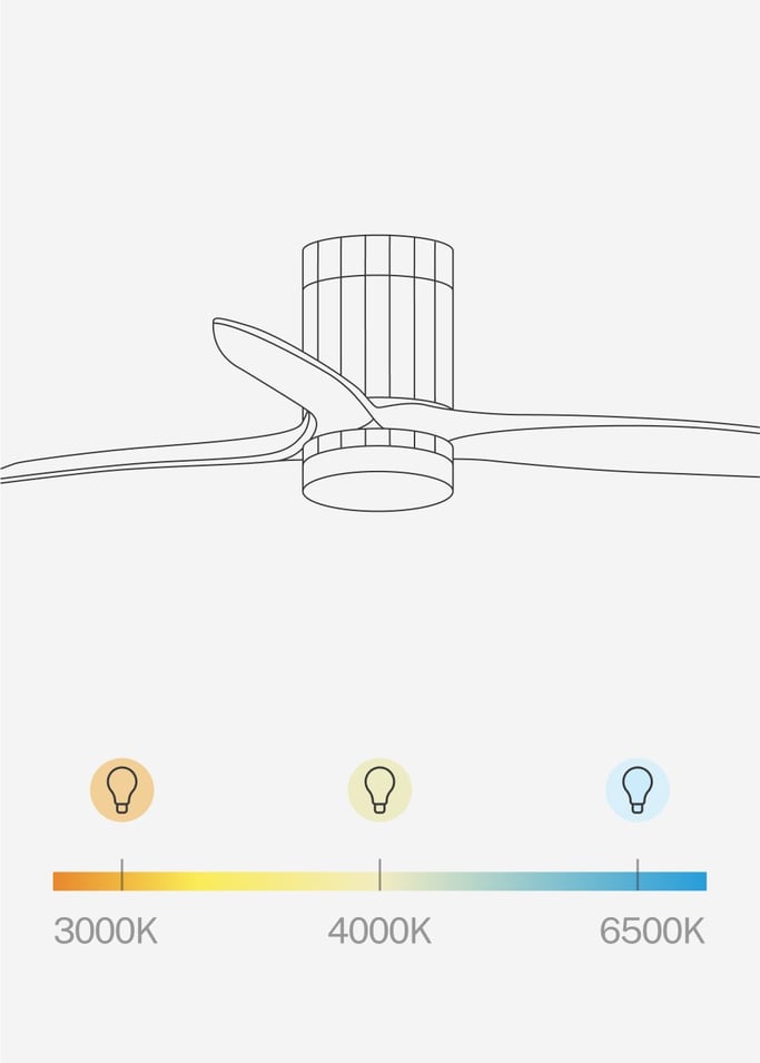 WIND CALM LINE - Ventoinha de teto 40W silencioso Ø132 cm 100% madeira, imagem da galeria 6