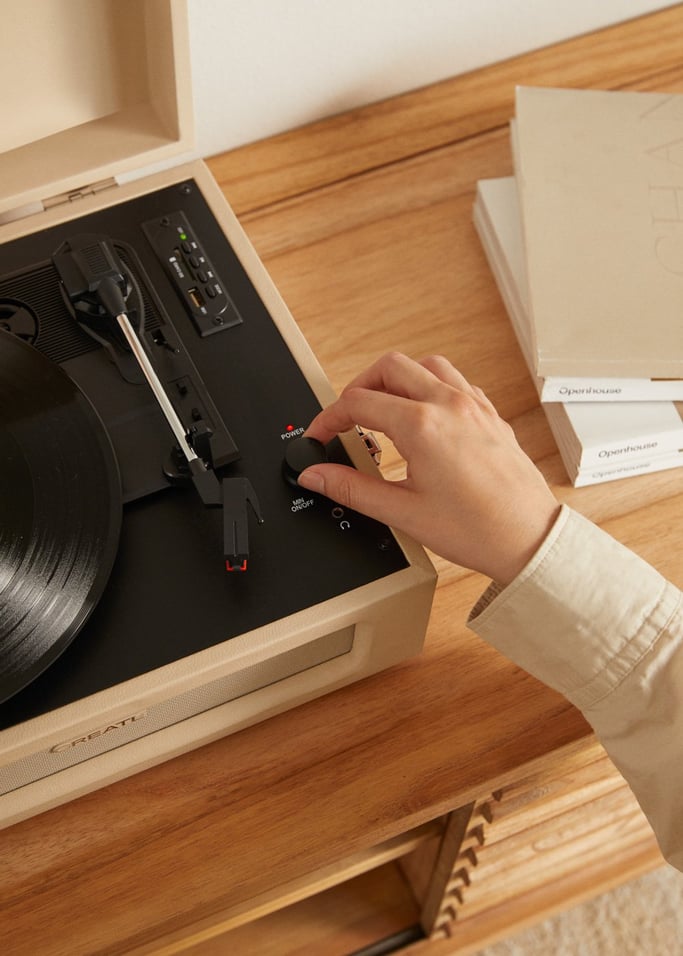 RECORD PLAYER RETRO - Tocadiscos Retro com Bluetooth, USB, SD, MicroSD e gravador / reprodutor de MP3, imagem da galeria 2