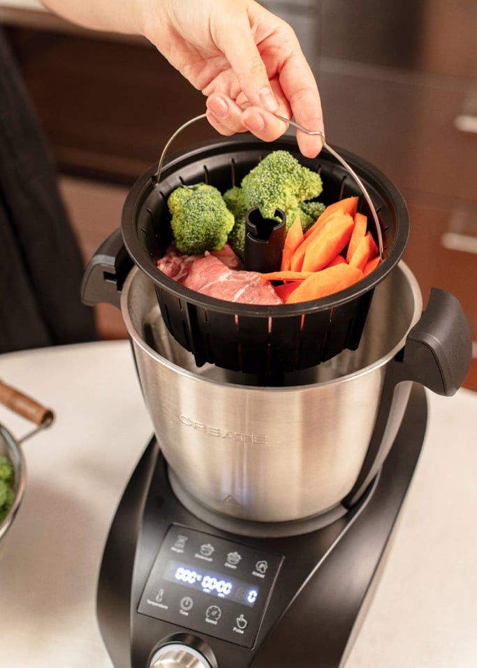 CHEFBOT COMPACT CONNECT - Robot de cozinha multifunções inteligente com cesto para vapor, imagem da galeria 5