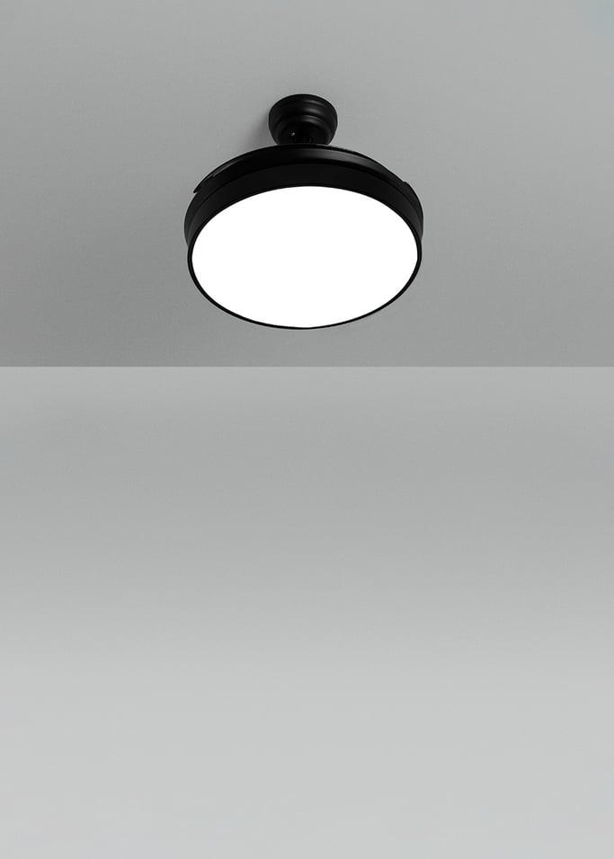 WIND CLEAR - Ventilador de teto 40W silencioso Ø108cm lâminas retrácteis com luz LED 36W, imagem da galeria 2