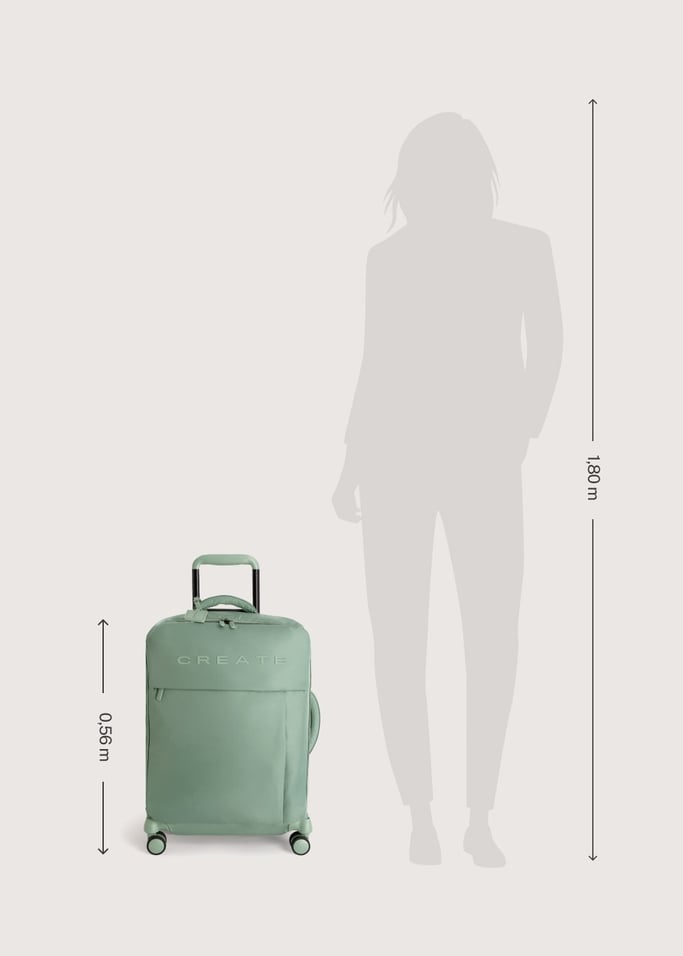 LUGGAGE STUDIO SOFT - Mala flexível de poliéster com cadeado TSA e rodas multidirecionais, imagem da galeria 10