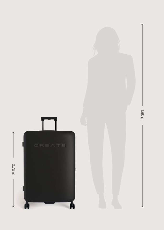 LUGGAGE STUDIO - Mala rígida de policarbonato com cadeado TSA e rodas multidirecionais, imagem da galeria 10