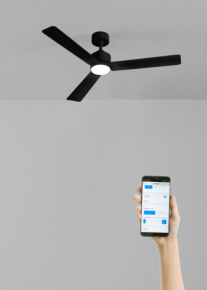 WIND MODERN - Ventoinha de teto silenciosa 40W com luz LED disponível em vários tamanhos, imagem da galeria 2