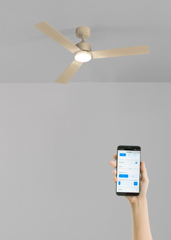 WIND MODERN - Ventoinha de teto silenciosa 40W com luz LED disponível em vários tamanhos, imagem da galeria 2