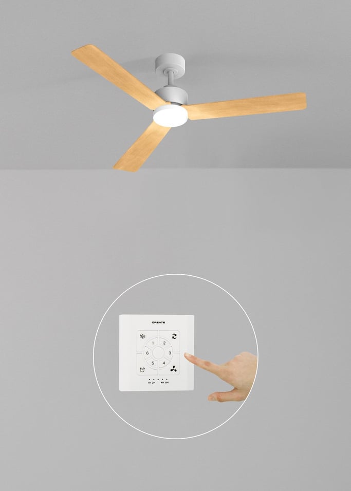 WIND MODERN - Ventoinha de teto silenciosa 40W com luz LED disponível em vários tamanhos, imagem da galeria 2