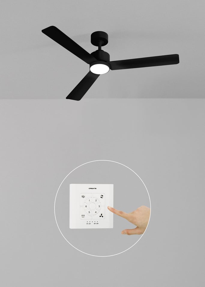 WIND MODERN - Ventoinha de teto silenciosa 40W com luz LED disponível em vários tamanhos, imagem da galeria 2