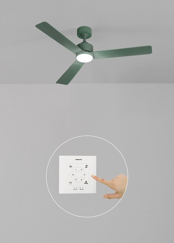 WIND MODERN - Ventoinha de teto silenciosa 40W com luz LED disponível em vários tamanhos, imagem da galeria 2