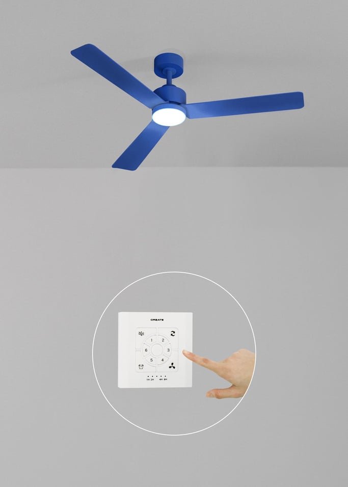 WIND MODERN - Ventoinha de teto silenciosa 40W com luz LED disponível em vários tamanhos, imagem da galeria 2