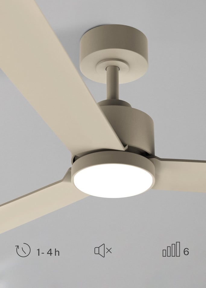 WIND MODERN - Ventoinha de teto silenciosa 40W com luz LED disponível em vários tamanhos, imagem da galeria 4