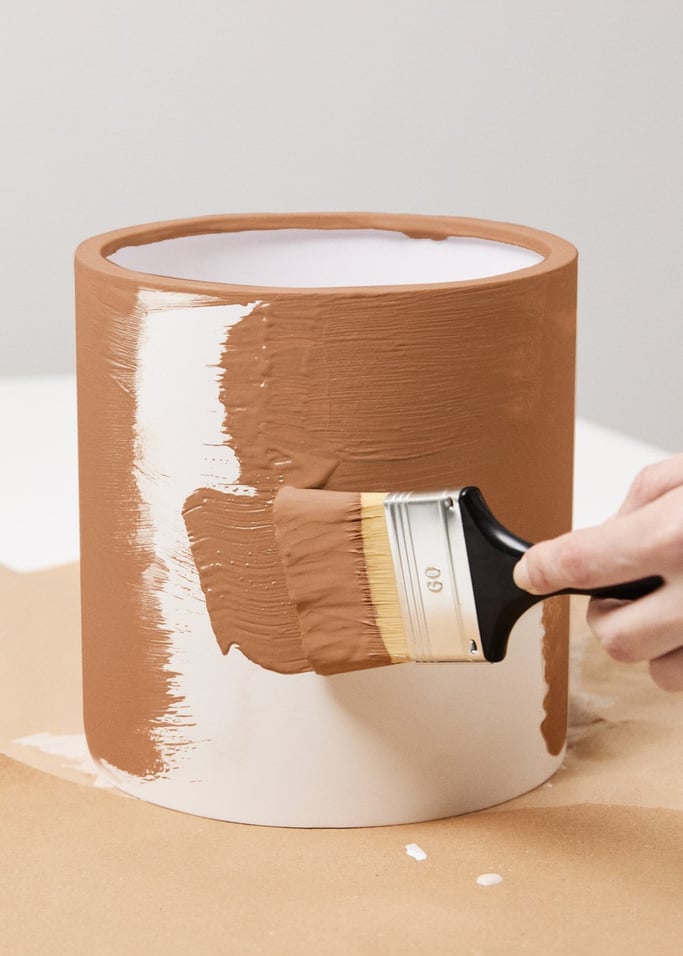 WIND CALM CONCRETE - Ventilador de teto silencioso 40W Ø132cm 100% madeira com carcaça de gesso personalizável, imagem da galeria 5