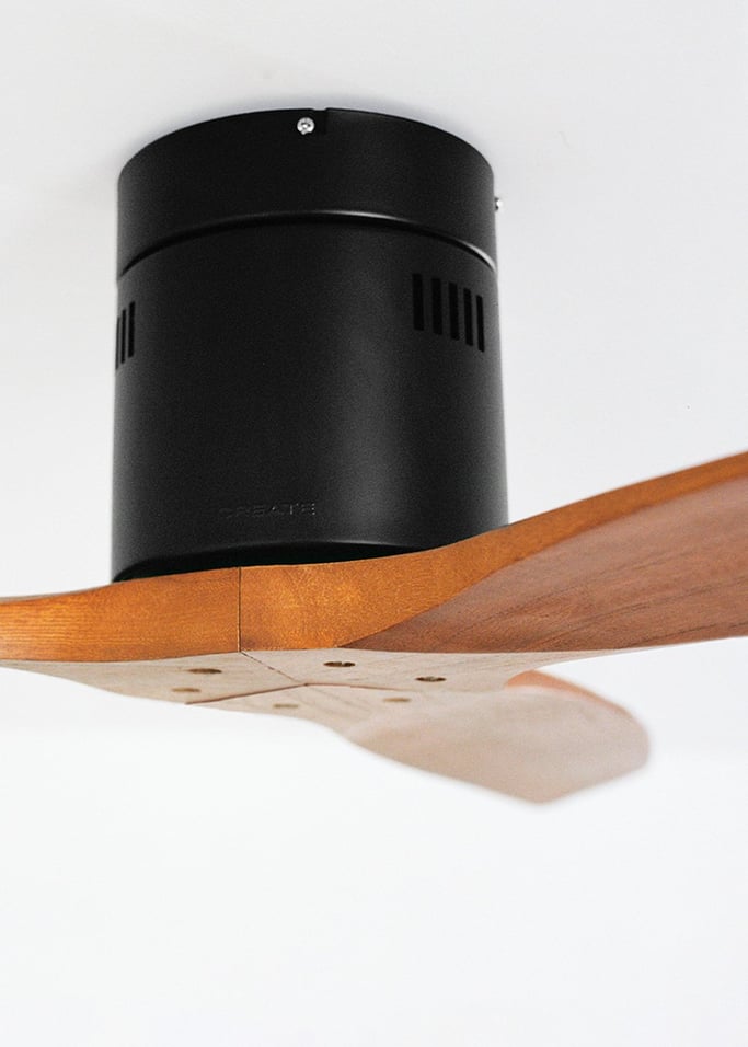 WIND CALM NATURAL WOOD - Ventoinha de teto 40W silencioso 100% madeira, imagem da galeria 6