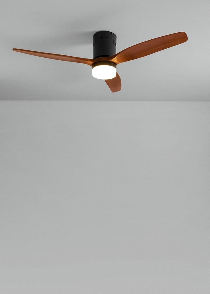 WIND CALM NATURAL WOOD - Ventoinha de teto 40W silencioso 100% madeira vários tamanhos, imagem da galeria 2