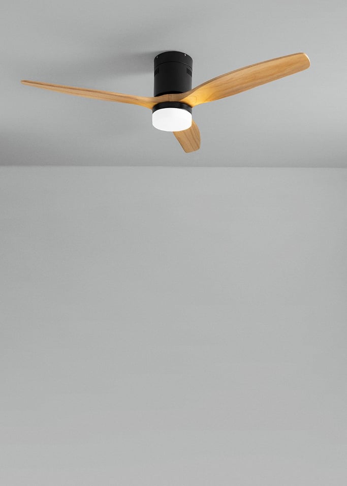 WIND CALM NATURAL WOOD - Ventoinha de teto 40W silencioso 100% madeira vários tamanhos, imagem da galeria 2