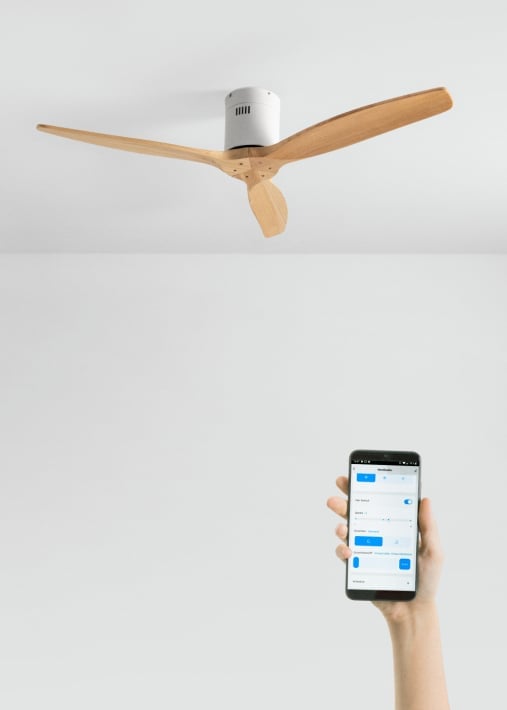 Comprar WIND CALM NATURAL WOOD - Ventoinha de teto 40W silencioso 100% madeira vários tamanhos