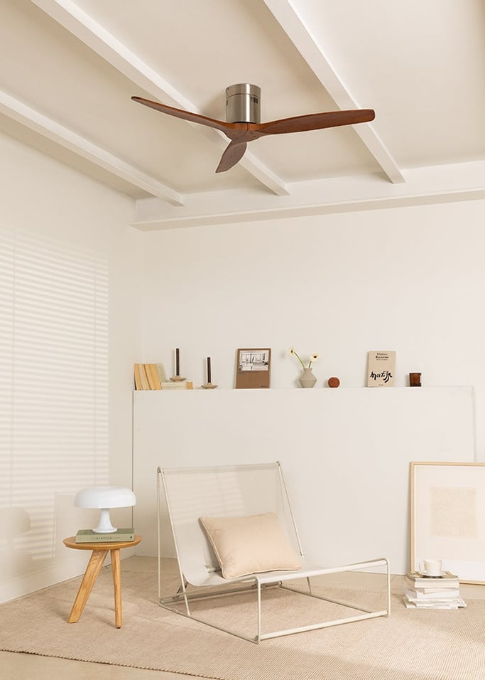 WIND CALM NATURAL WOOD - Ventoinha de teto 40W silencioso 100% madeira vários tamanhos, imagem da galeria 1