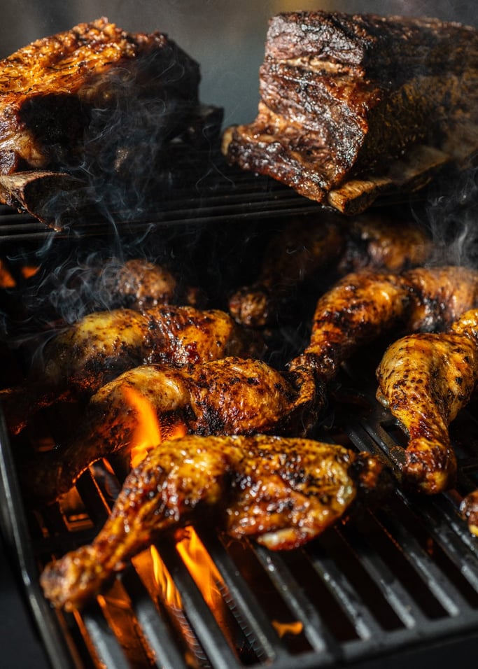 BBQ GAS BURNER PRO - Churrasqueira a gás com queimador lateral e mesa auxiliar, imagem da galeria 8