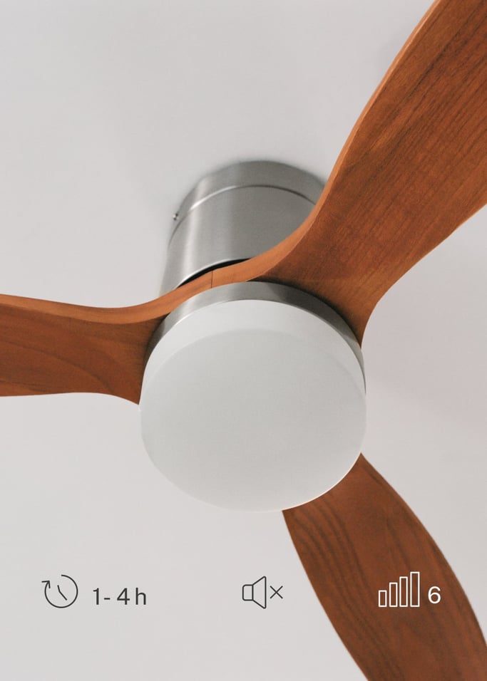 WIND CALM - Ventilador de teto silencioso de 40 W com pás técnicas em ABS de vários tamanhos, imagem da galeria 5